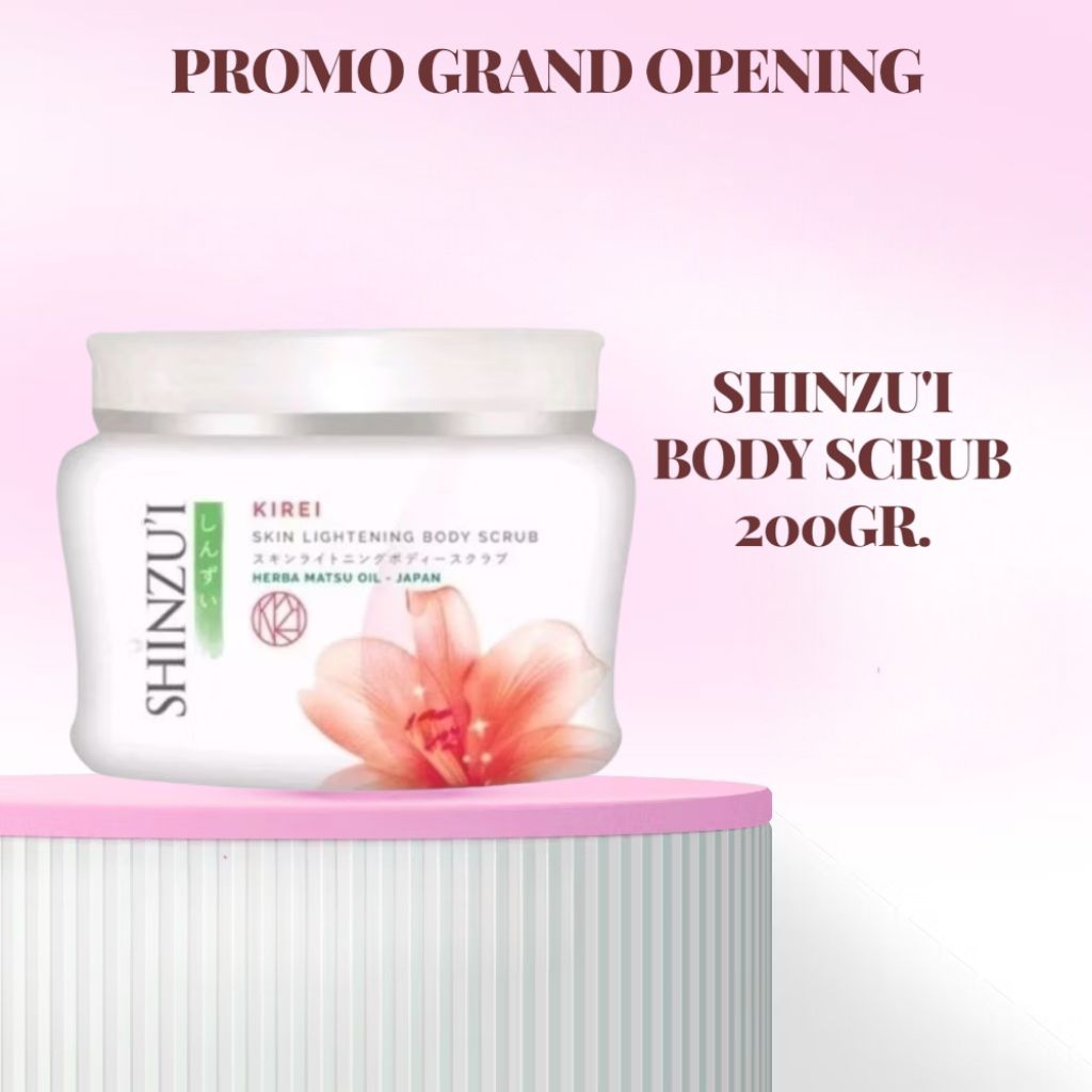 BODY SCRUB SHINZUI LULUR PEMUTIH KULIT BADAN PENGHILANG STRECK MARK BEKAS LUKA