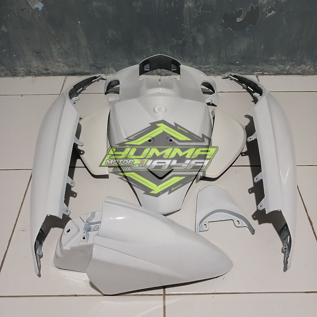 Cover body full halus motor yamaha mio j 2012-2013-2014 warna putih