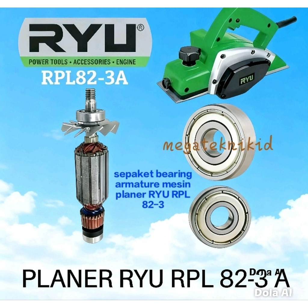 bearing klaher mesin serut ryu rpl 82-3/laher pasah kayu planer kayu ryu rpl 82-3