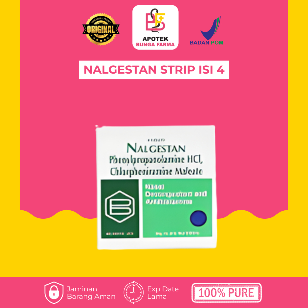 NALGESTAN STRIP ISI 4 - Obat Pilek dan Alergi - Obat Pilek Dewasa - Tablet Flu