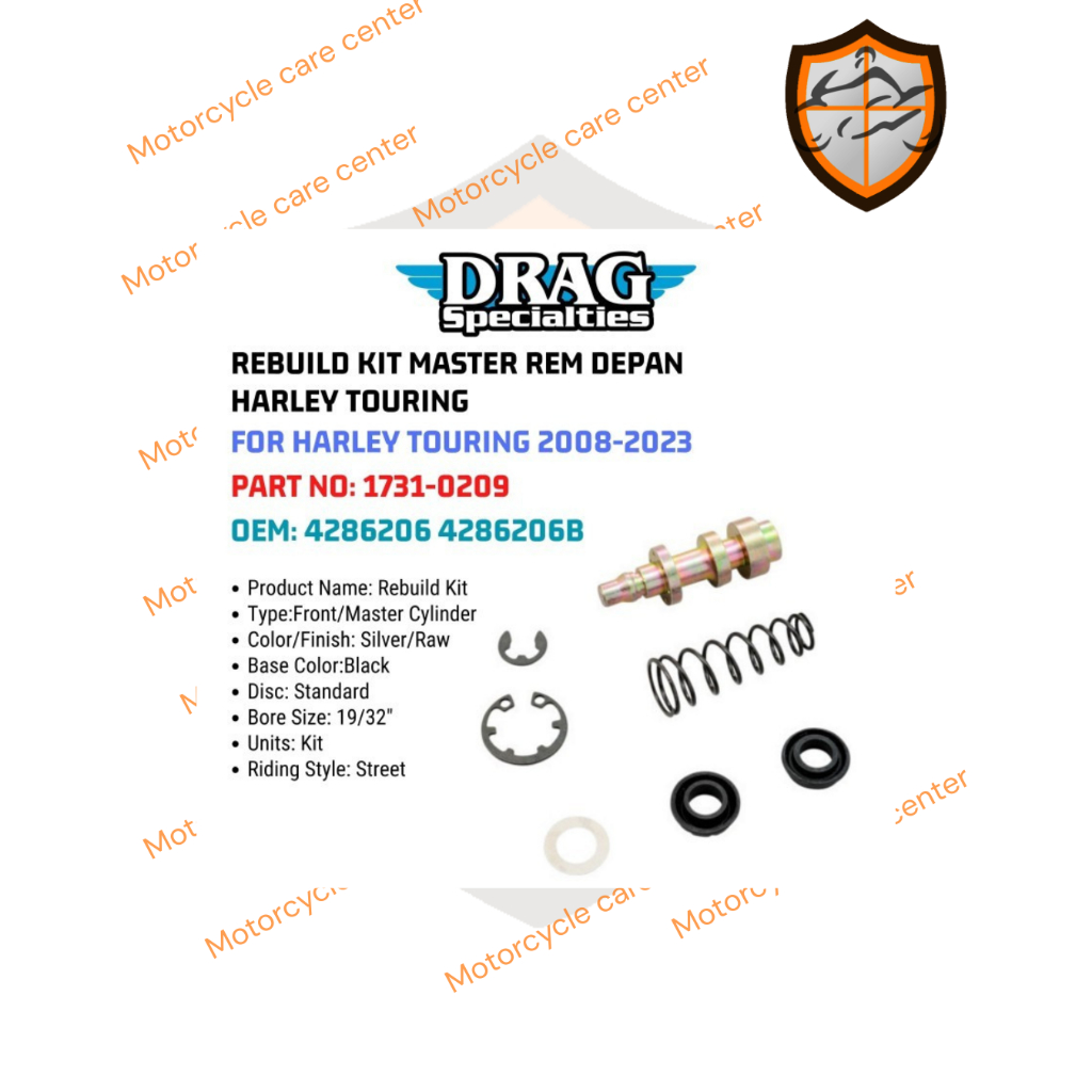 REBUILD KIT MASTER REM DEPAN HARLEY TOURING FOR HARLEY TOURING 2008-2023 1731-0209 OEM 4286206 42862