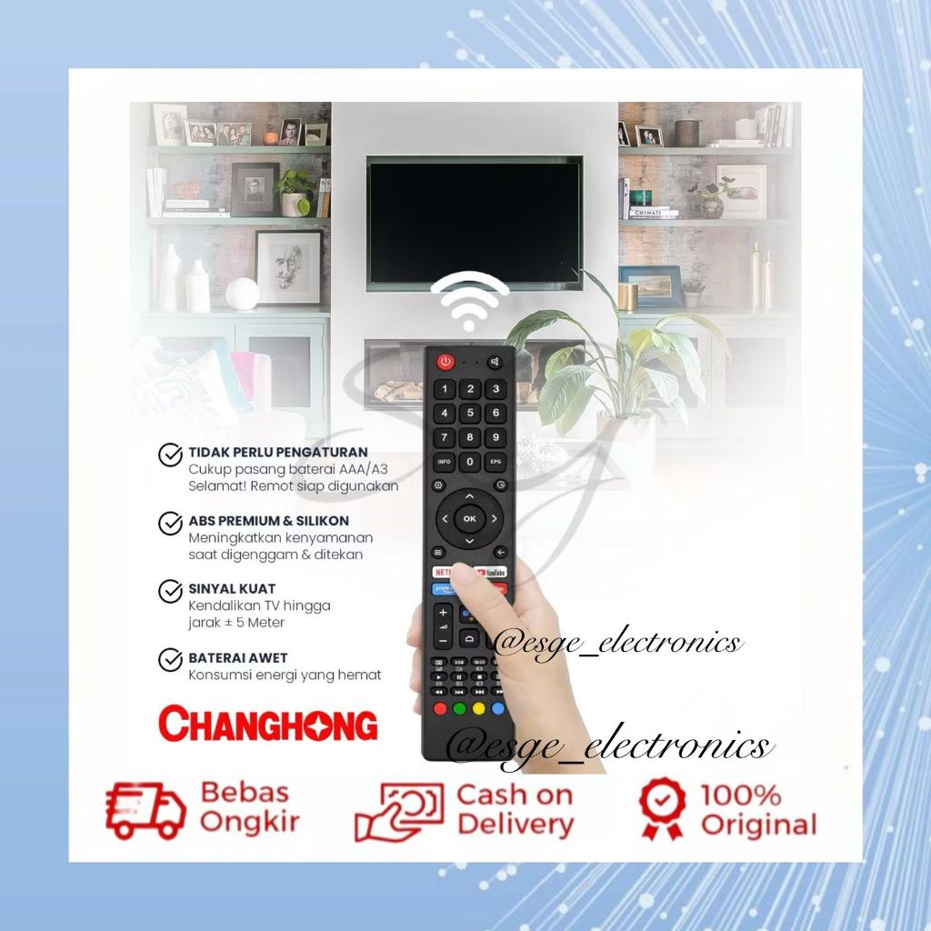 REMOTE TV CHANGHONG CHG/CHQ REMOTE SMART TV CHANGHONG REMOTE TV LED LCD CHANGHONG
