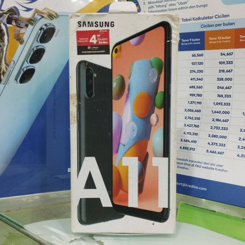 [Bekas] Dus Hp Samsung Galaxy A11 - Kotak Kardus Lama - Kondisi Sesuai Foto - 0ri9inaI