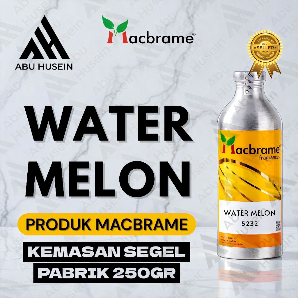 WATER MELON/FRUITY MELON 250ML PRODUK MACBRAME SEGEL PABRIK (untuk keterangan baca deskripsi produk)