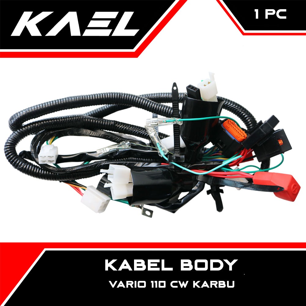 Kabel Body Vario 110 CW Karbu Cable Kable Cabel Bodi Kick Kik Engkol Slah Slahan Starter Stater Komp