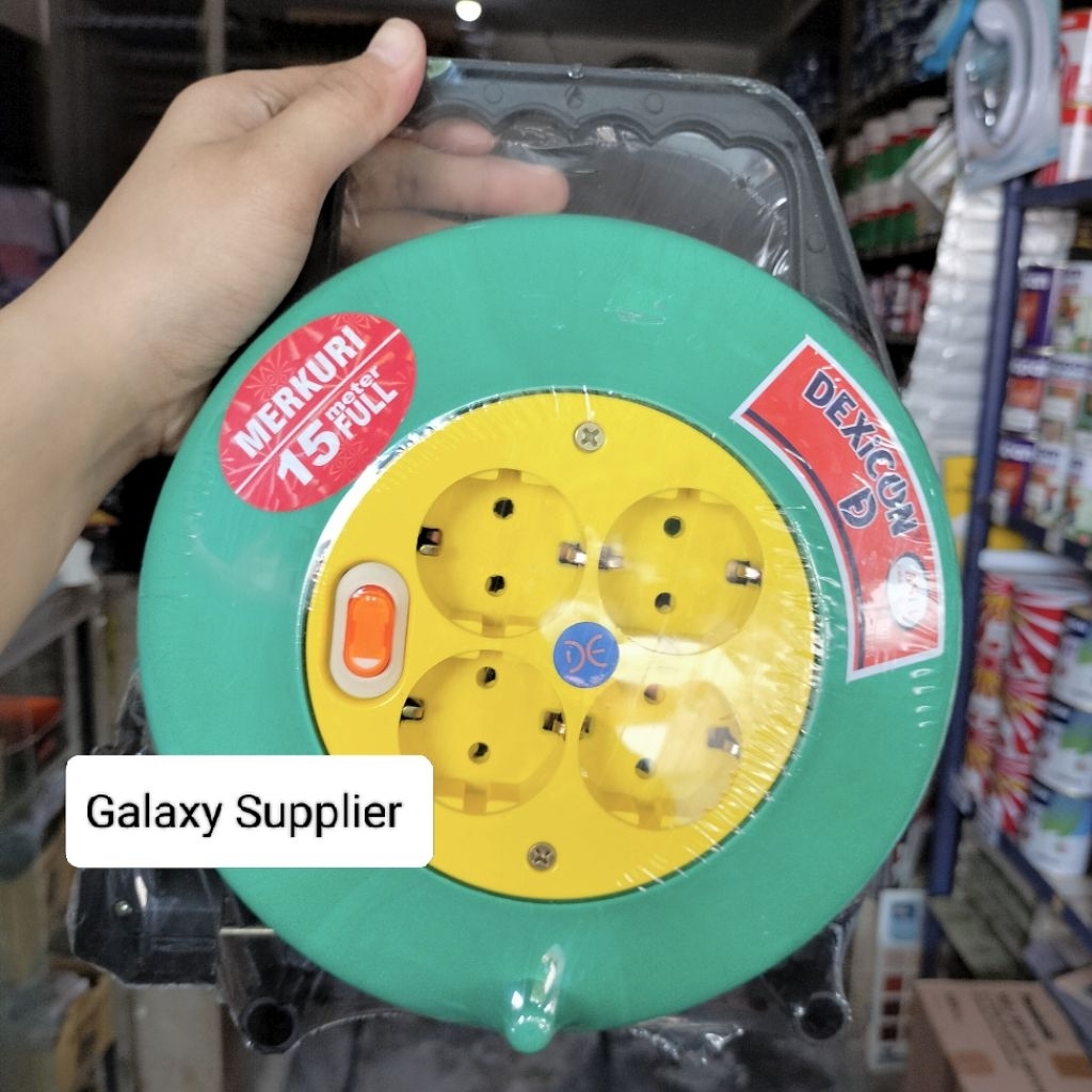 READY STOCK KABEL ROLL 15 METER LUBANG ISI 4 BERKUALITAS