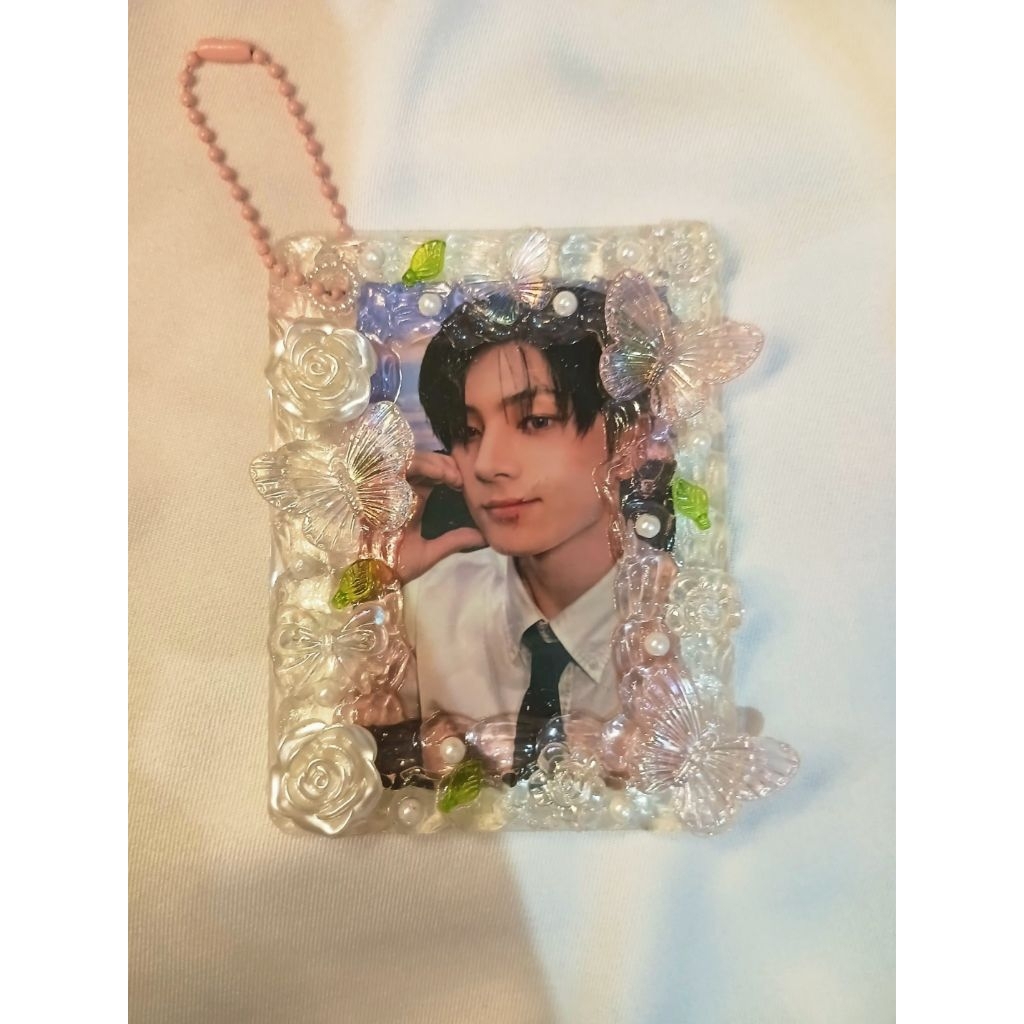 Toploader deco cream | photocard holder | kpop anime