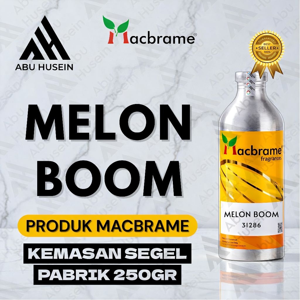 MELON BOOM/FRUITY MELON MUSKY 250ML PRODUK MACBRAME SEGEL PABRIK (untuk keterangan baca deskripsi pr