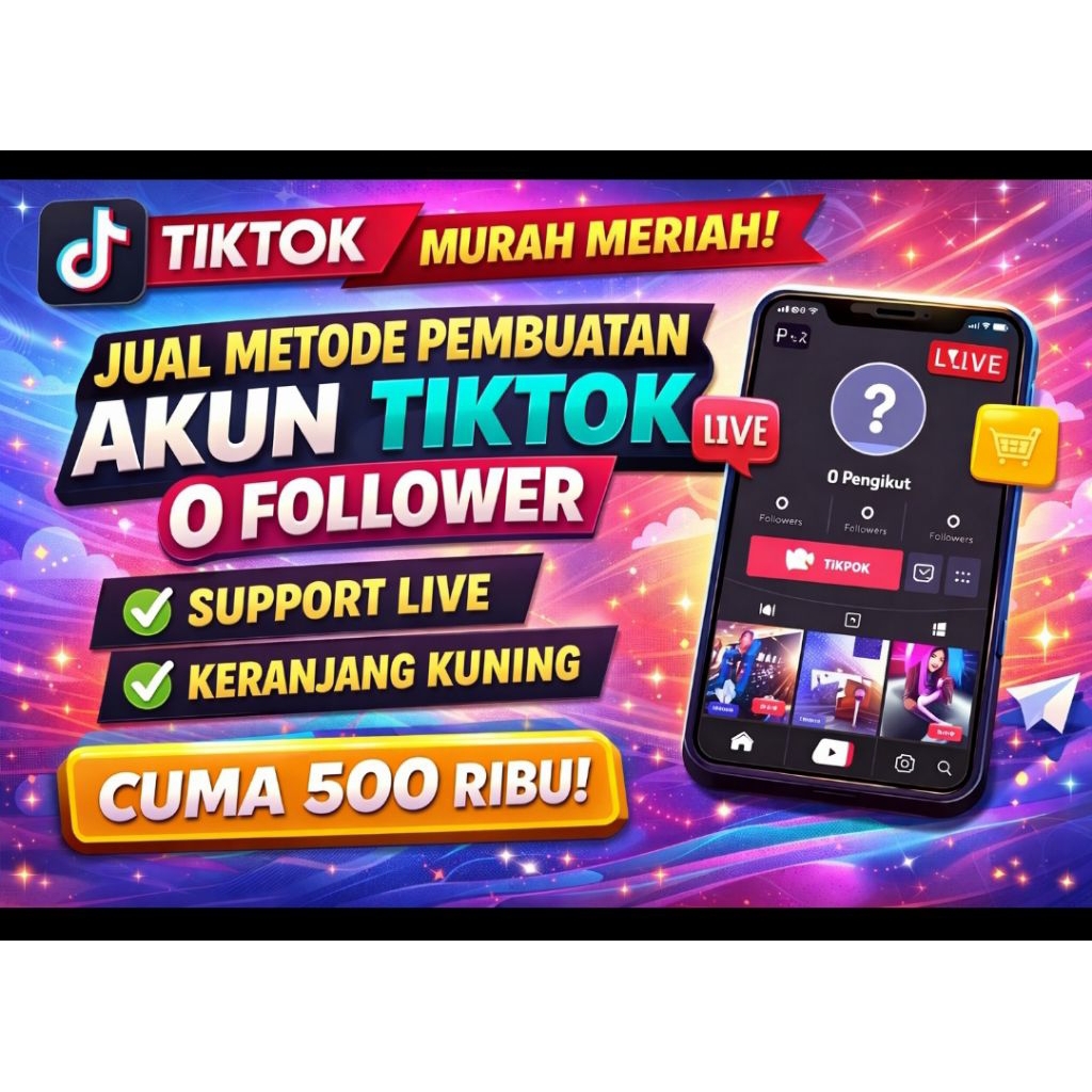 Video Panduan Ternak Akun TikTok Affiliate 0 Follower - Bisa Live Streaming & Showcase Produk