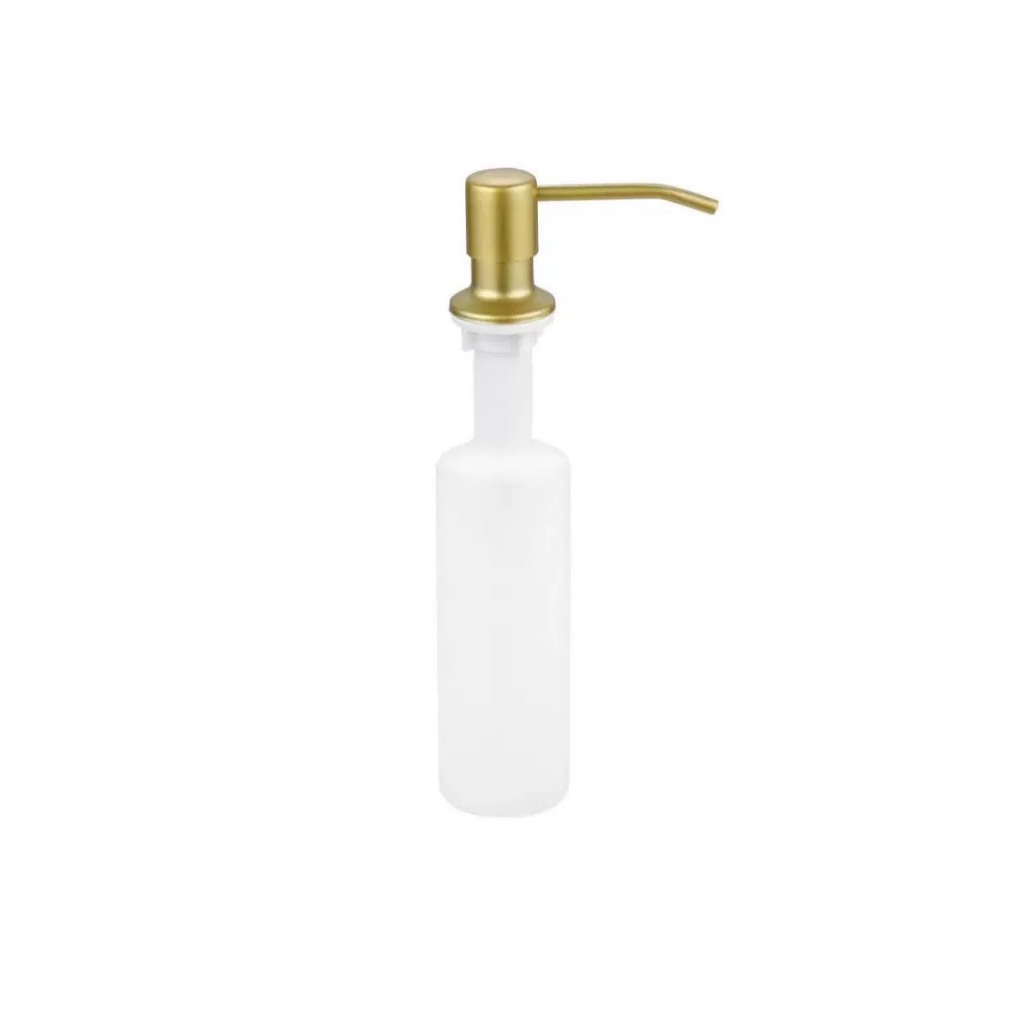 Tempat sabun cair stainless tanam GOLD 300ml -dispenser sabun sunlight sanitizer dapur wastafel cuci
