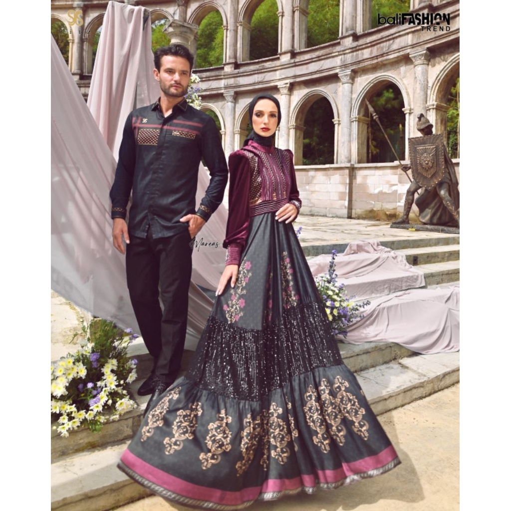 SET DRES PRINTING PREMIMUM DAN COUPLE RITZ SYARI "MAREAS SERIES"