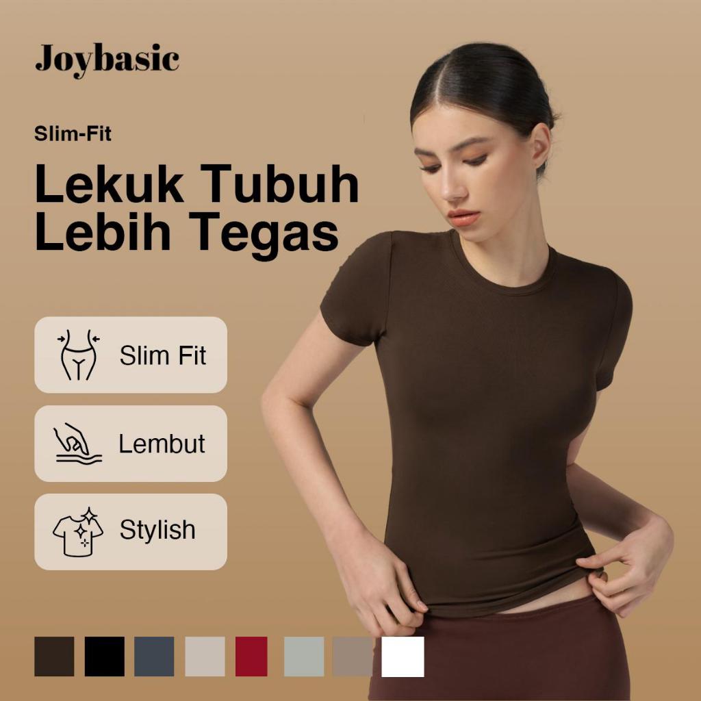 ⁠Joybasic All Day Fit Crew Neck Fitted T-shirt Soft