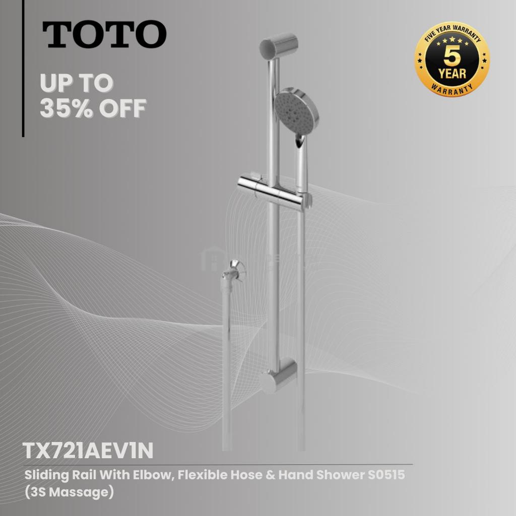 Sliding Rail Shower Set TOTO TX721AEV1N / TOTO Sliding Hand Shower Set with Wall Outlet