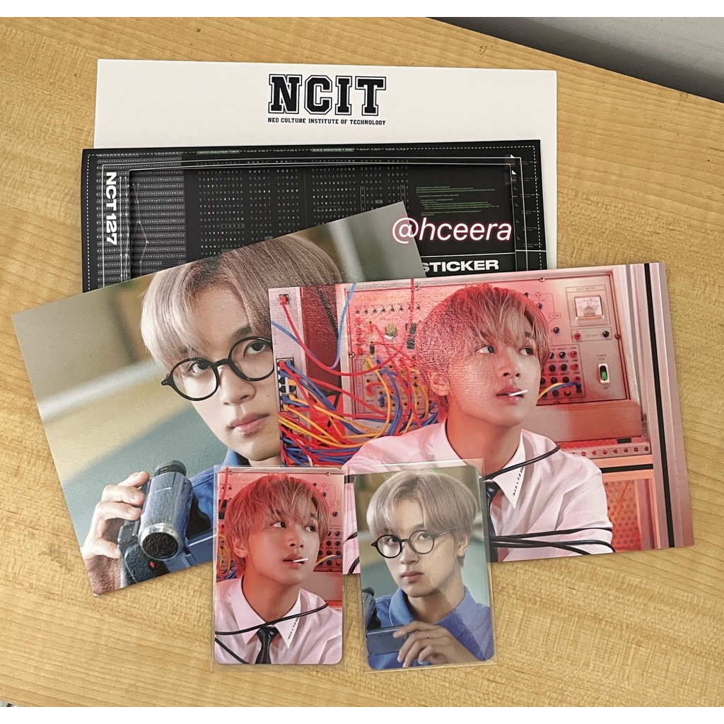 PC PHOTOCARD HAECHAN PHOTOFRAME NCIT HAECHAN KABEL HAECHAN KACAMATA