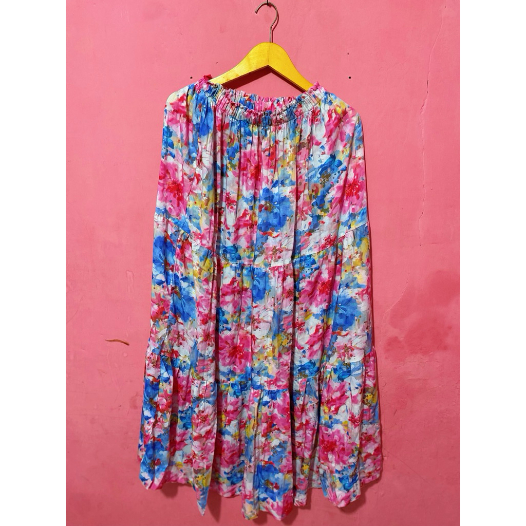 Rok motif bungaViral jumbo