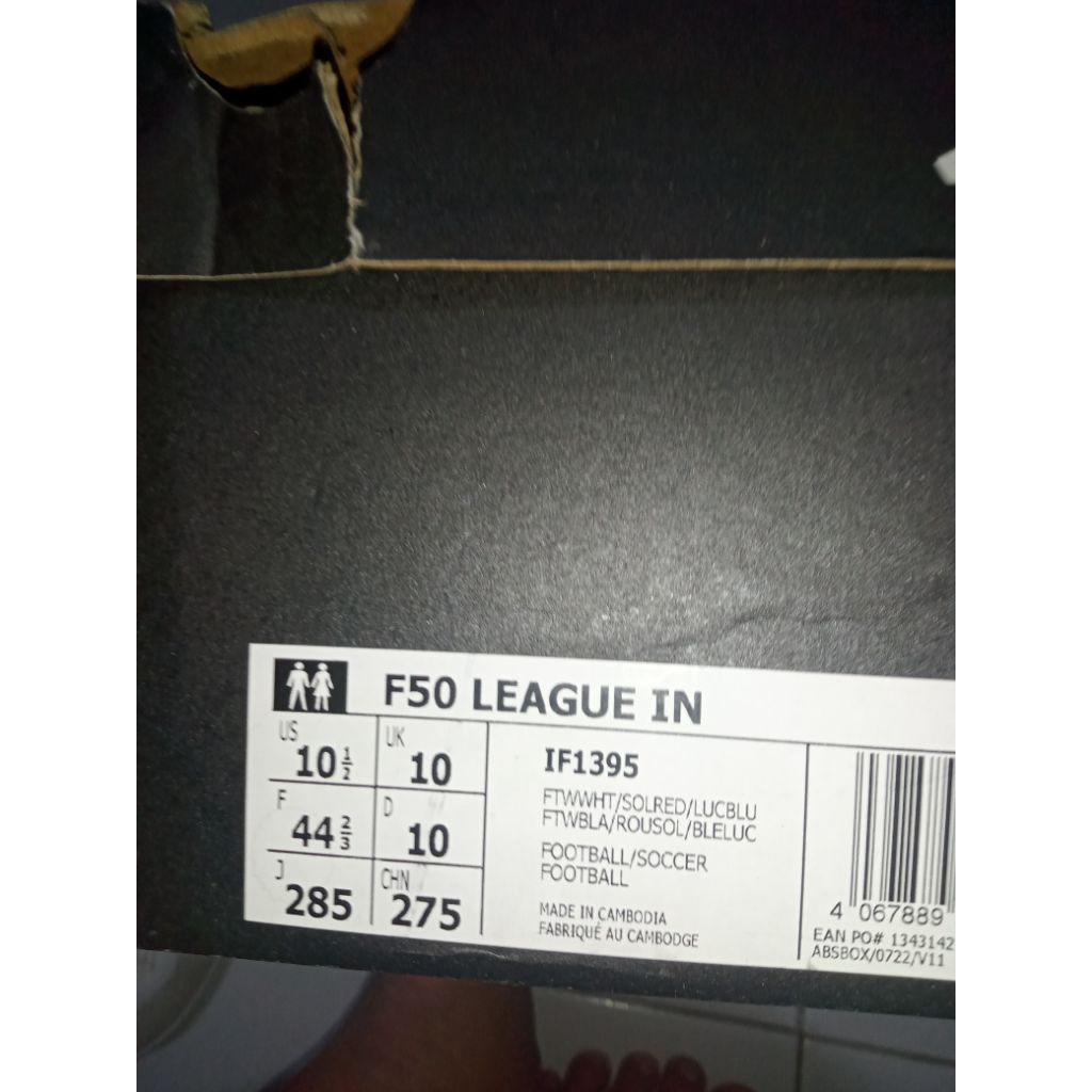 sepatu futsal f$0 league size 44,5 2 kali pake futsal
