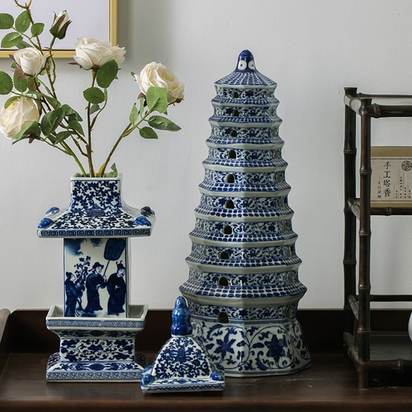 Pajangan Meja Pagoda Keramik / Pagoda Ceramic Decor 449/18-20