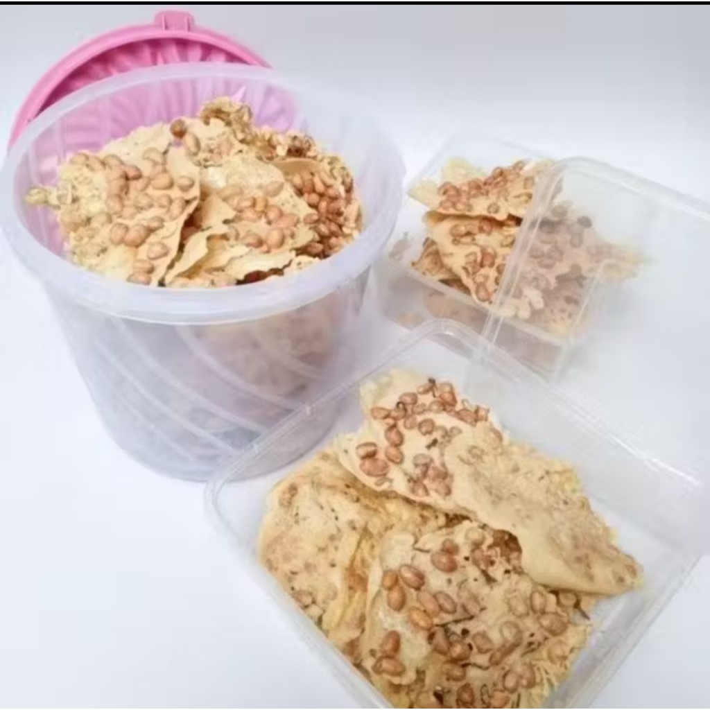 Peyek Rempeyek Kacang Toples 5Ltr