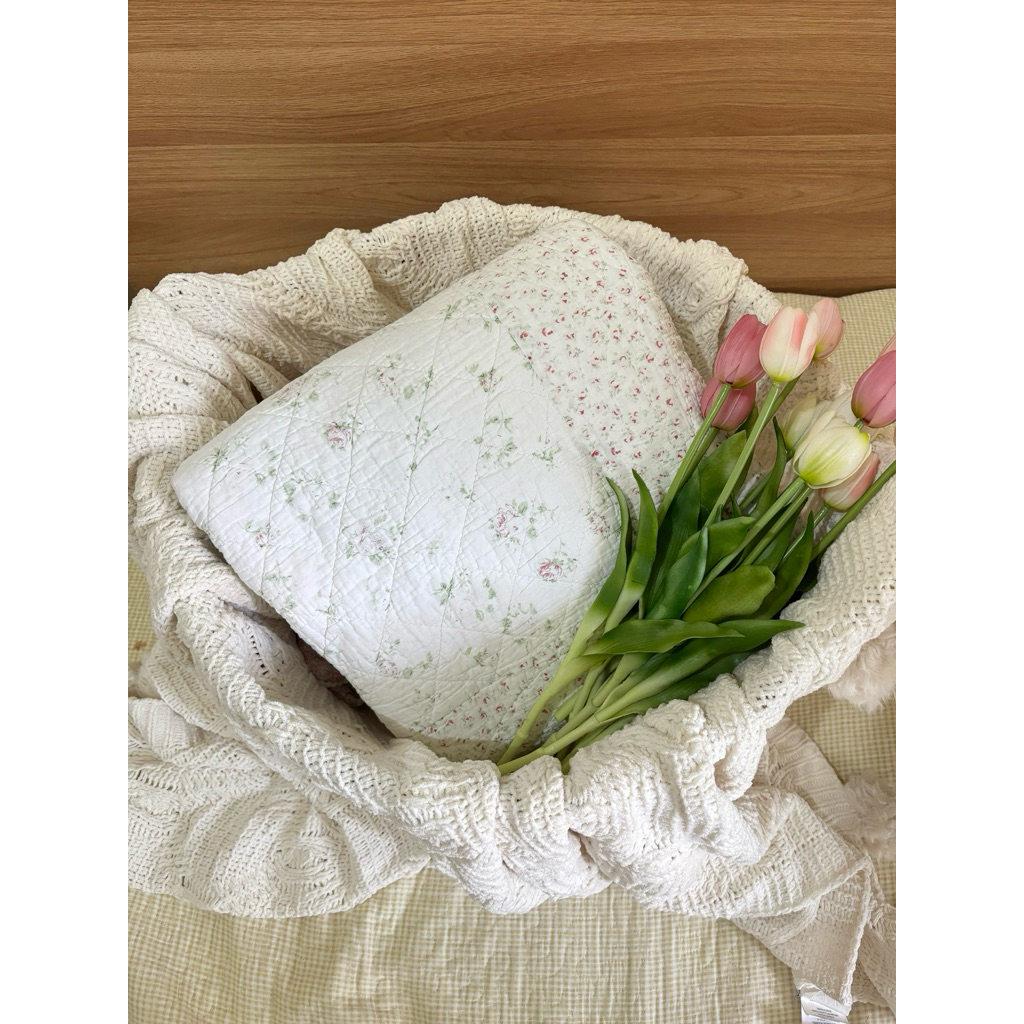 Selimut Quilting Alas Quilting Shabby Katun dingin 195x215