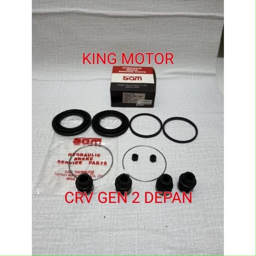 seal caliper kaliper kit rem depan CRV gen 2 2002-2006 sam