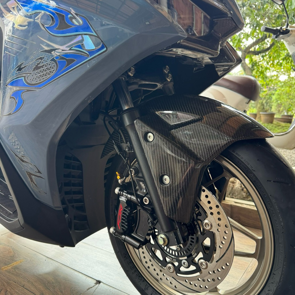 Aerox alpha turbo Spakbor depan custom