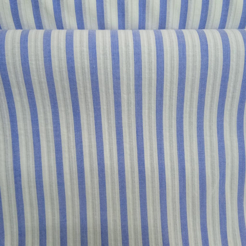 KAIN KATUN YANDET ITALY PREMIUM IMPORT SALUR BIRU