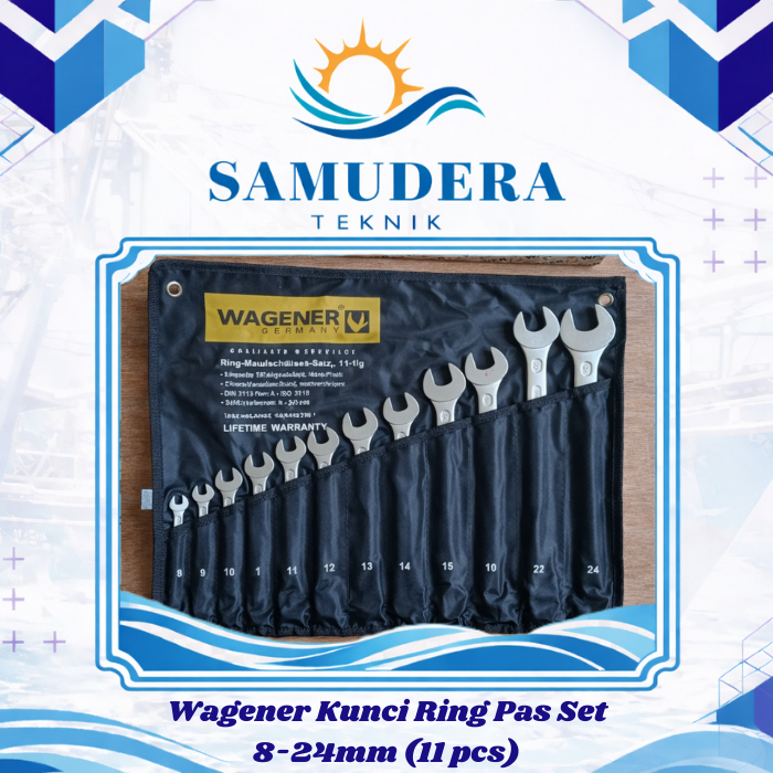 Wagener Kunci Ring Pas Set 8-24mm (11 pcs)