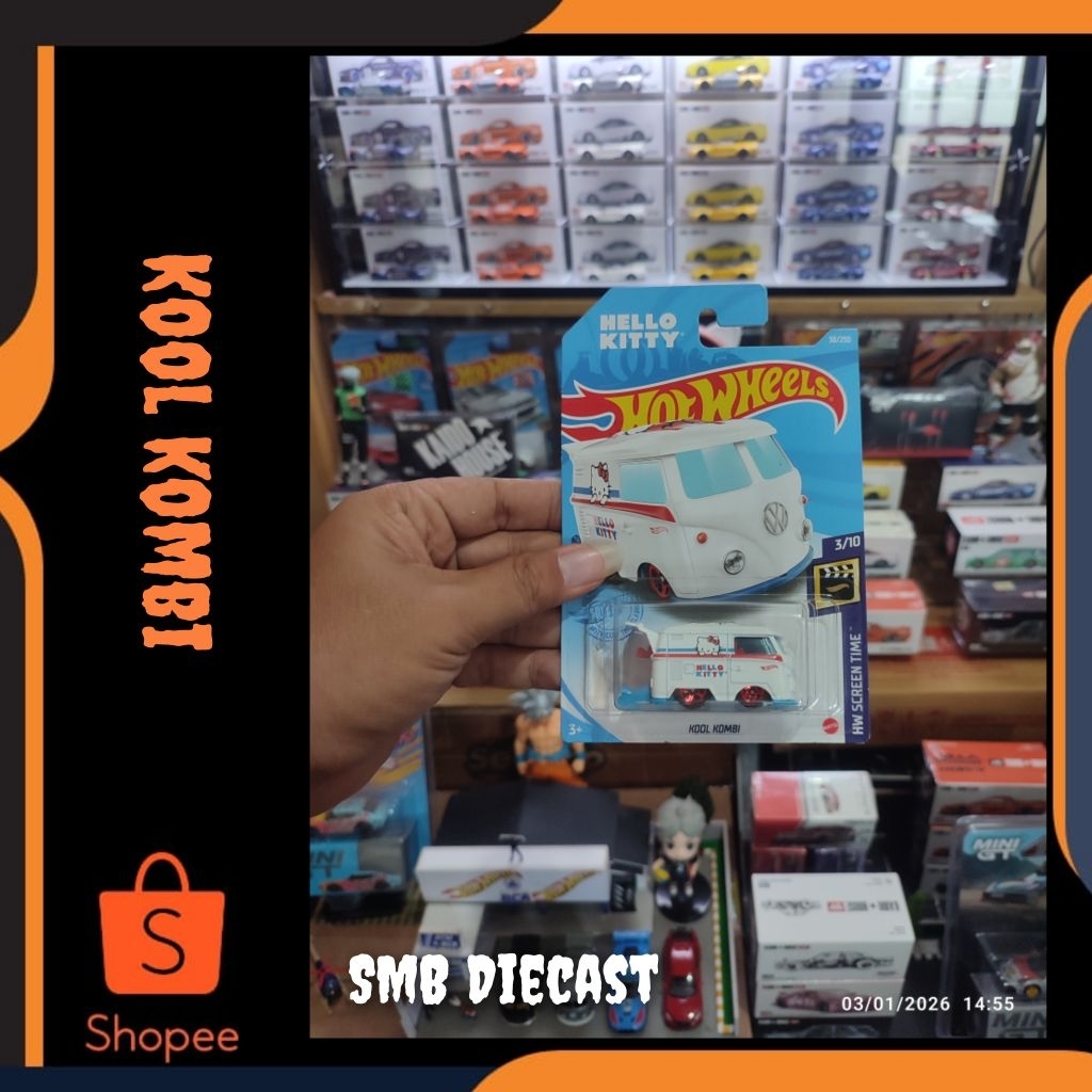 HOT WHEELS KOOL KOMBI HELLO KITTY