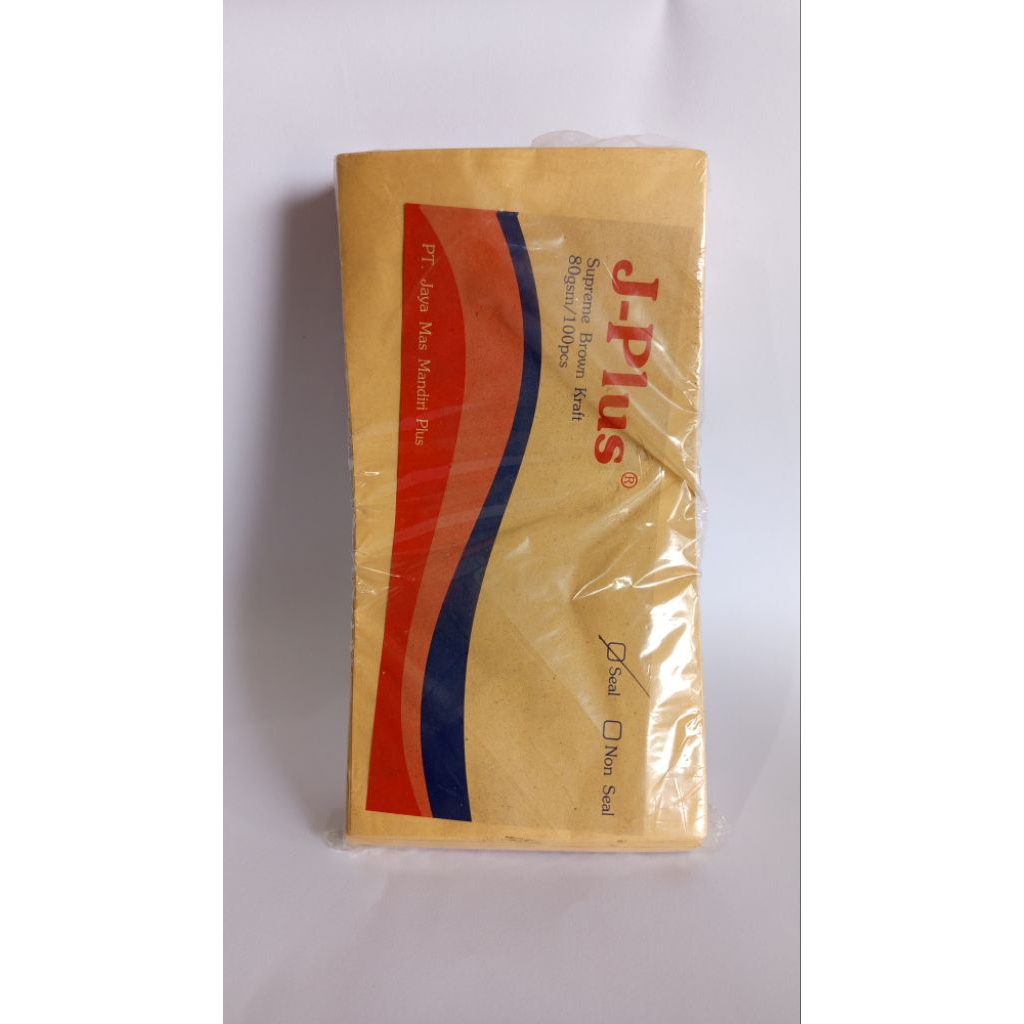 amplop coklat J-Plus B seal