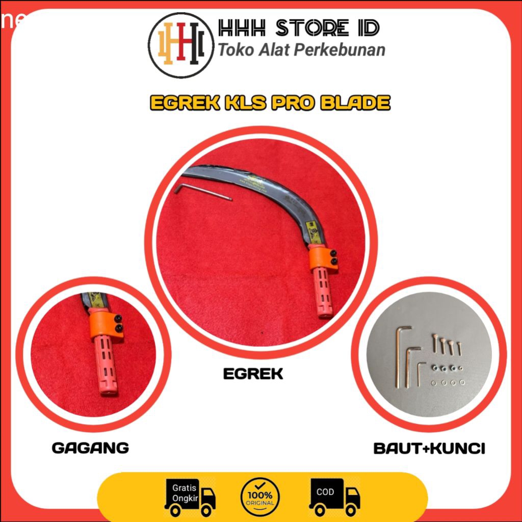 Egrek Kls pro blade original malaysia lengkap dan siap pakai alat panen sawit yang tajam berkualitas
