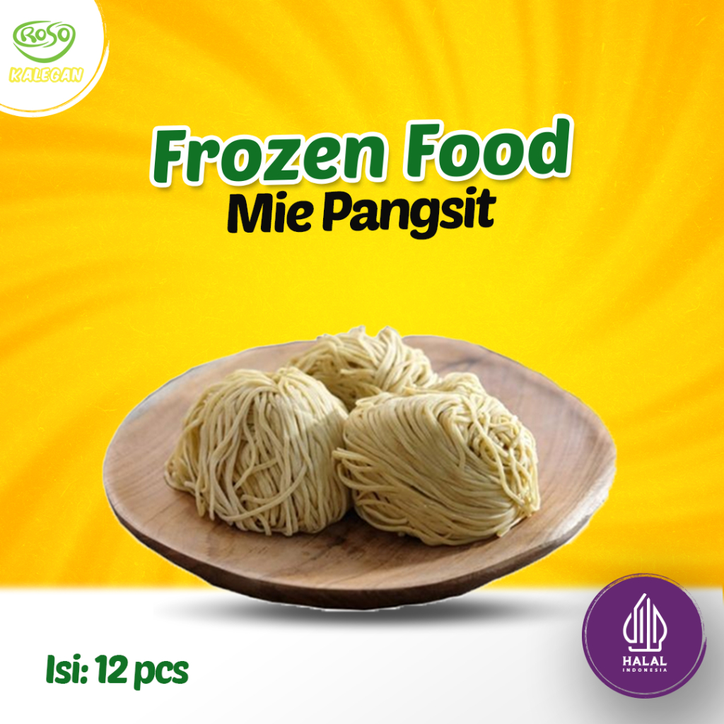 Mie Mentah Telur 1kg Halal & Tanpa Pengawet / Mie Mentah Lurus / Mie Ayam