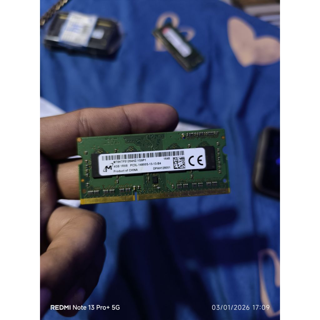 RAM Laptop DDR3L 4GB 14900S Bekas