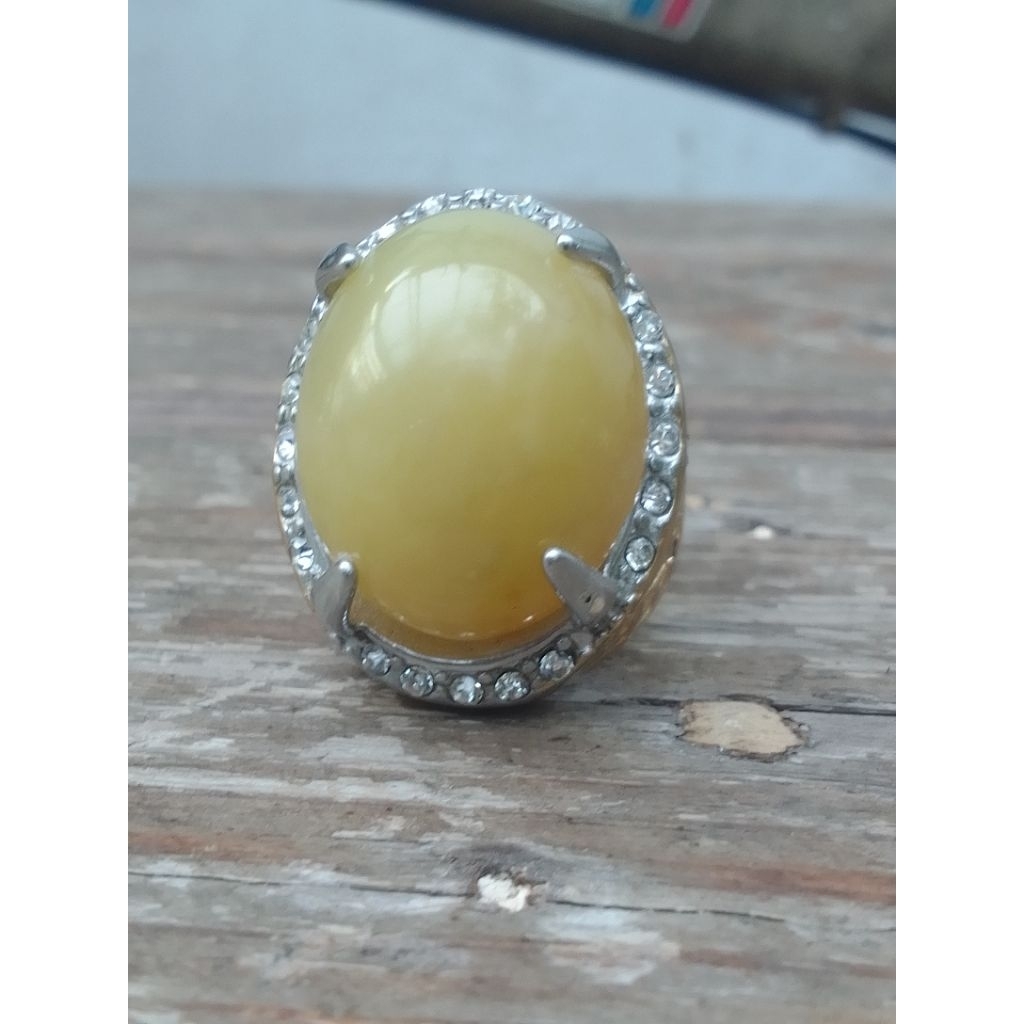 batu akik belimbing  aceh kuning polos