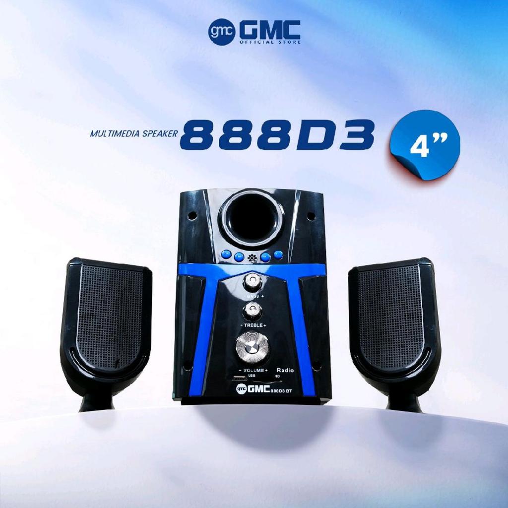 Speaker GMC 888D3 BT Bluetooth Aktif Multimedia Speker suara mantap