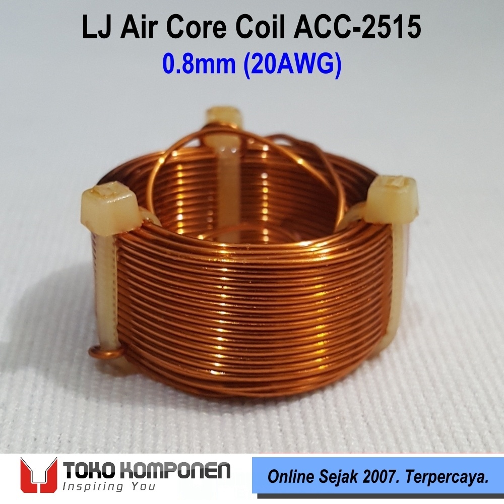 0.15mH 0.8mm LJ Air Core Coil - ACC 0.15mH 0,15mH 0,8mm 20AWG Crossover XO Inductor