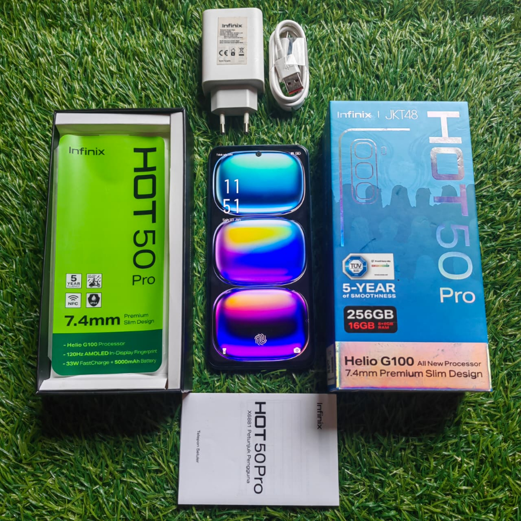 INFINIX HOT 50 PRO  8/256GB HP SECOND HANDPHONE SECOND HP SEKEN HP BEKAS HP MURAH