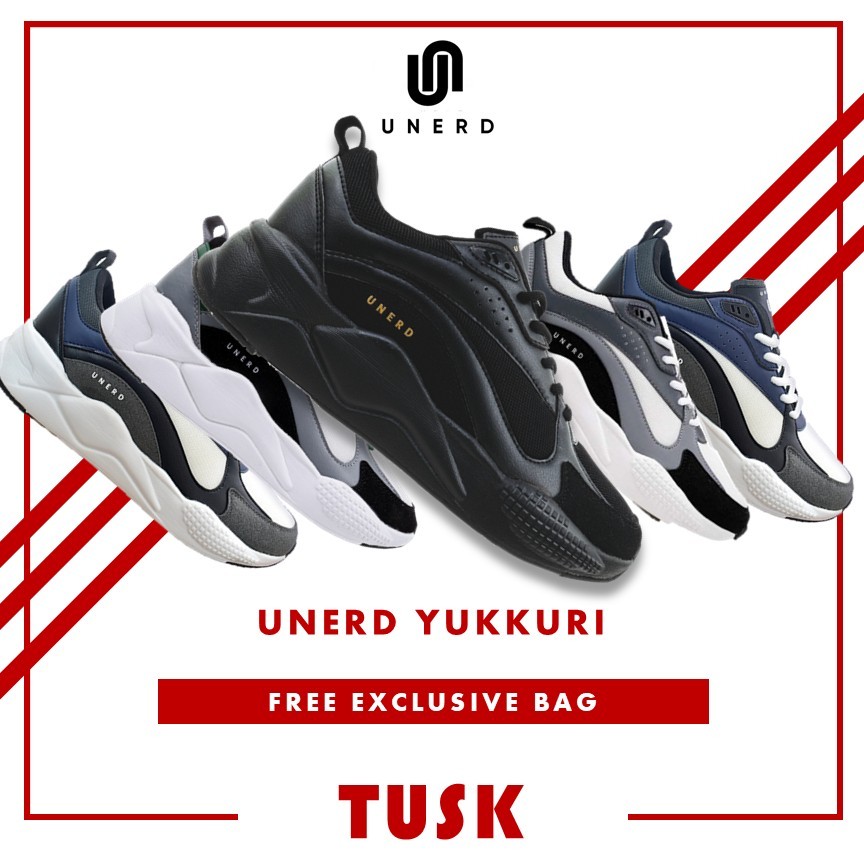 Sepatu Unerd Yukkuri Sepatu Sneakers Casual Sport Sepatu Sneakers Olahraga Pria Unerd Original