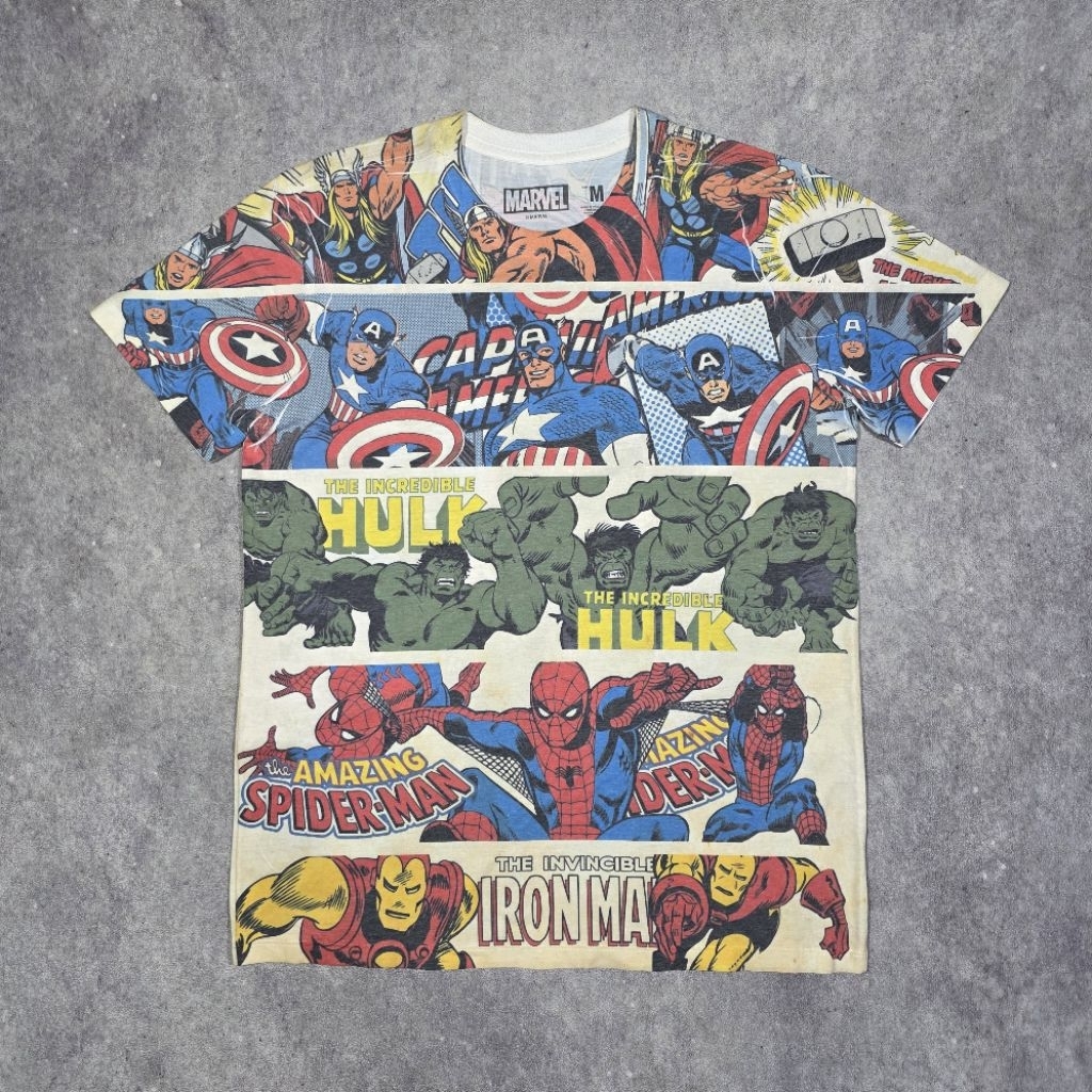 KAOS MARVEL TEAM ALL OVER PRINT OFFICIAL