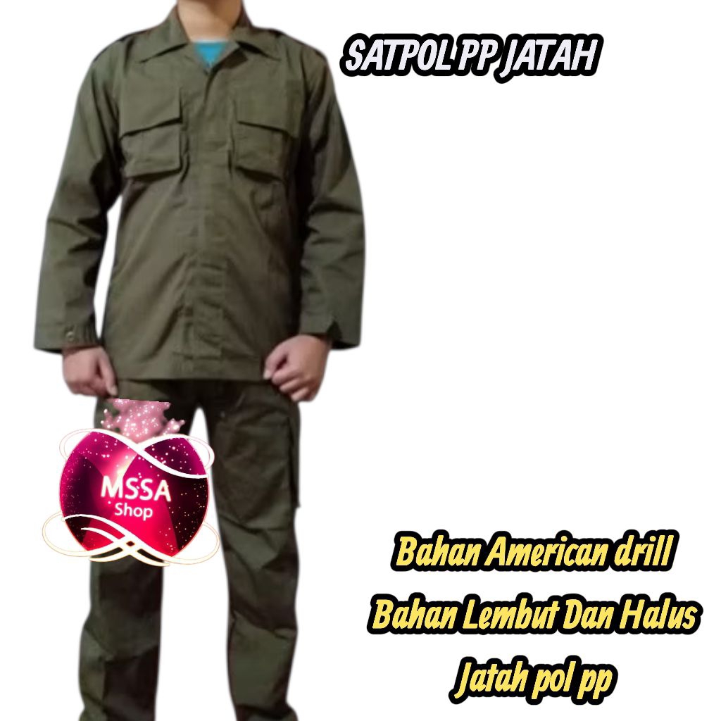 KONVEKSI LANGSUNG Seragam PDL Pol PP / Satpol PP Bahan American Drill
