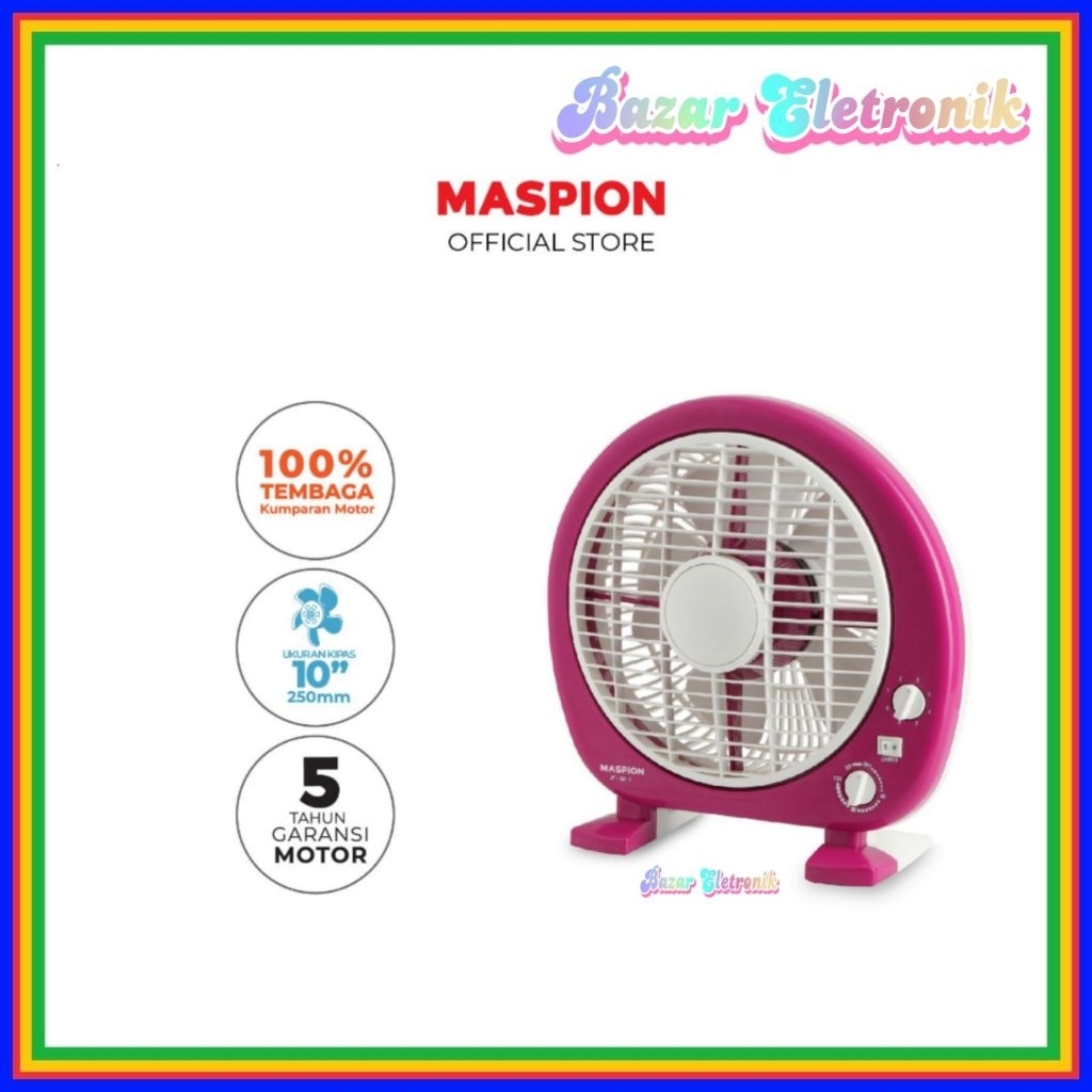 Maspion Kipas Angin Kotak Box Fan 10 Inch JF-121 T