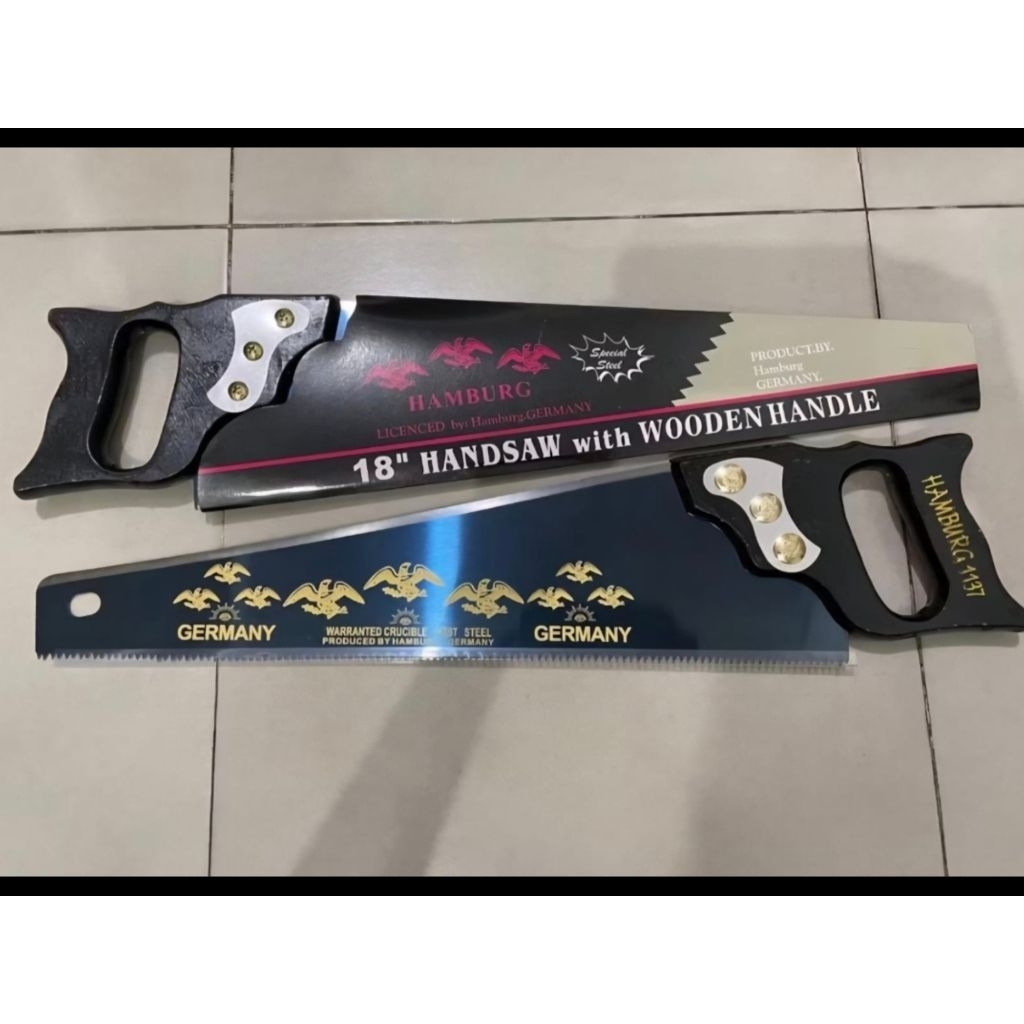 Gergaji kayu cap mata 18" gagang kayu