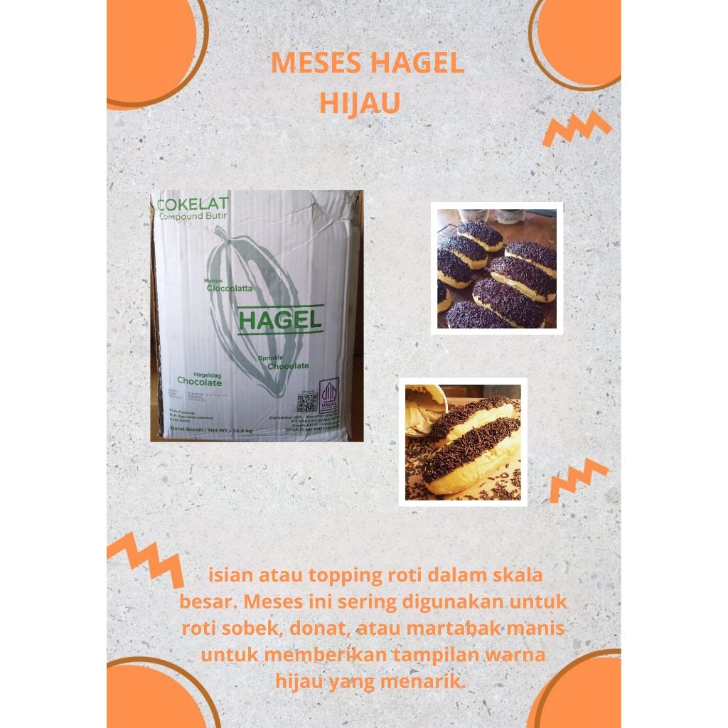 Meses Hagel Hijau 12,5 Kg