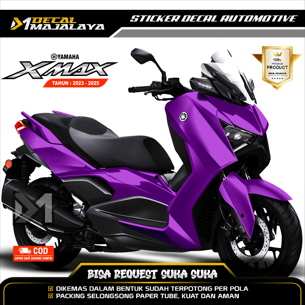 Bisa COD Decal Sticker Full Body YAMAHA XMAX 250 THN 2023/24 Plain One Colour  Desain Custom Dekal