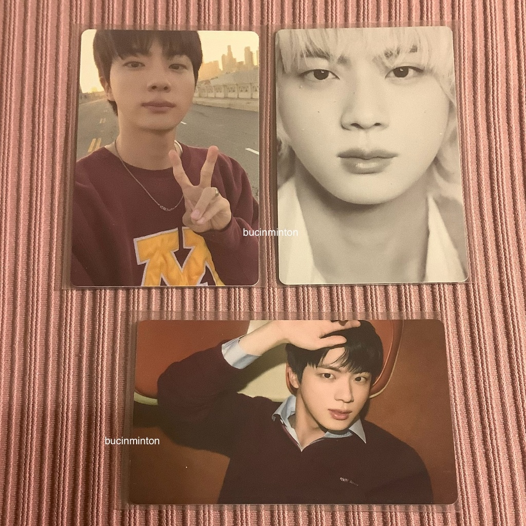 [SET] Photocard Lucky Draw Weverse Happy Jin BTS Kim Seokjin LD PC Peace Album