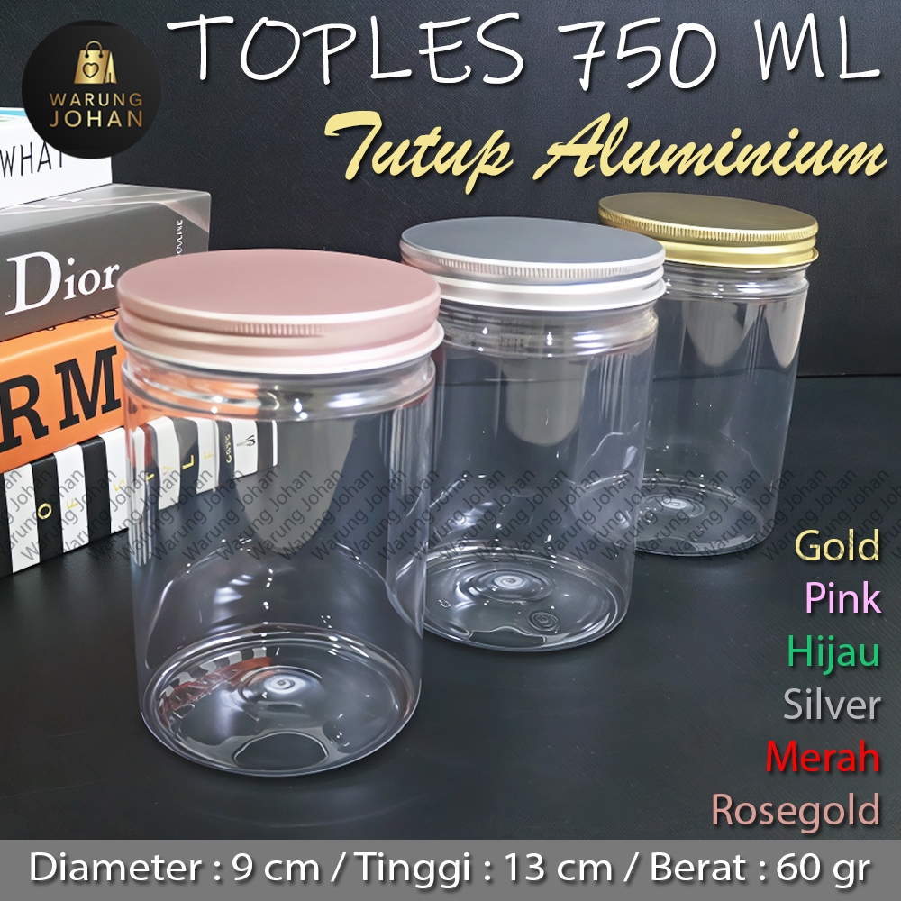 TOPLES PLASTIK 750ML / TOPLES 750 ML TUTUP ALUMINIUM SILVER/ TOPLES TABUNG 750 ML