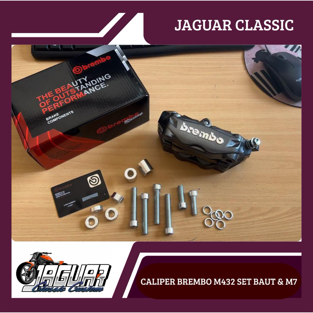 Promo - Caliper Brembo M432 set baut & Caliper Brembo M7