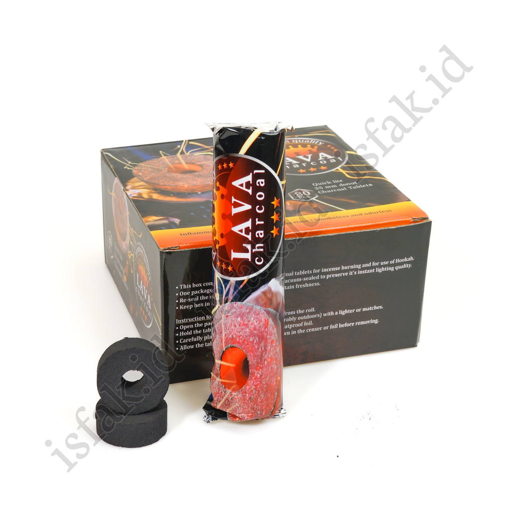 1Pack Arang Magic LAVA Isi 80pcs Areng Buhur Bara Dupa Bukhur 1box 8 Bungkus
