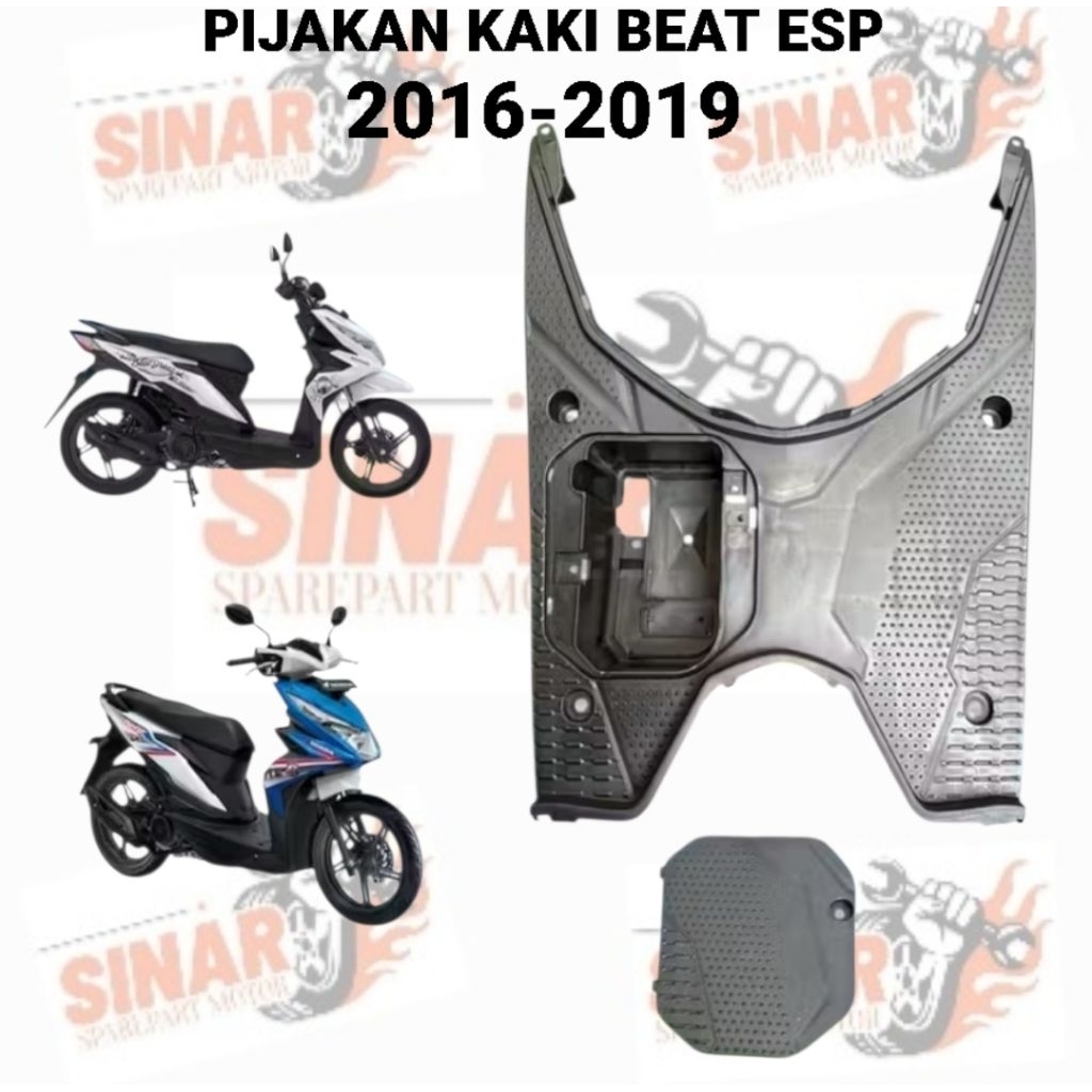 Dek Pijakan Kaki Beat Eco Street 2017-2019 / Pijakan + Tutup Aki Beat Esp 2017-2019