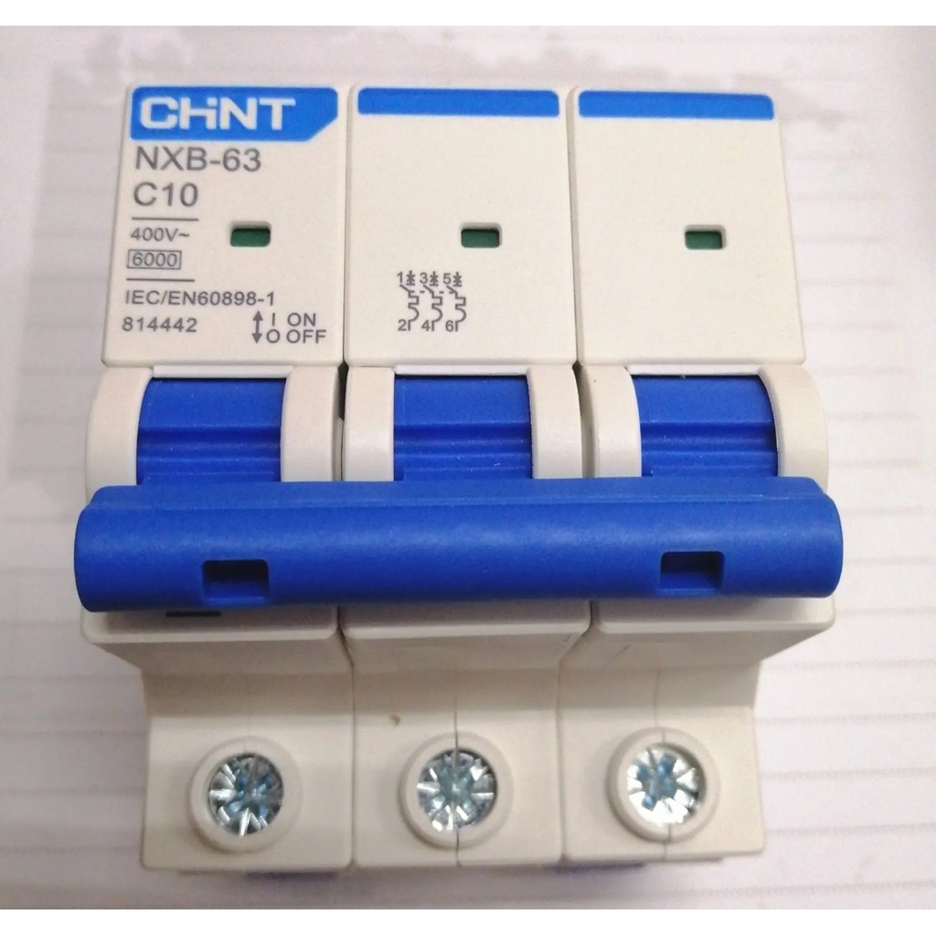 MCB CHINT 3P 10A/MCB CHINT NXB-63 3P 10A ORIGINAL ASLI