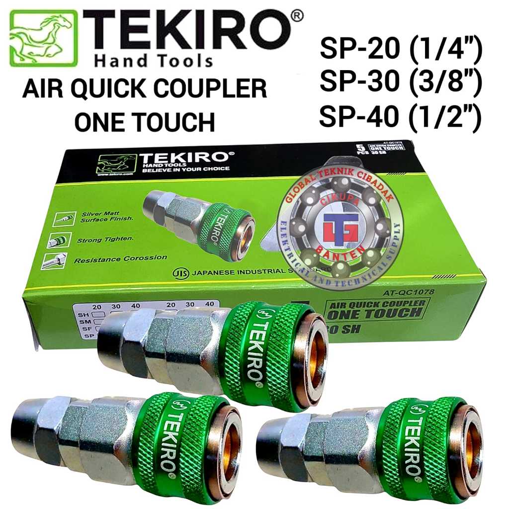 Tekiro Quick Coupler One Touch SP 20 SP 30 SP 40 - Tekiro Air Quick Coupler One Touch
